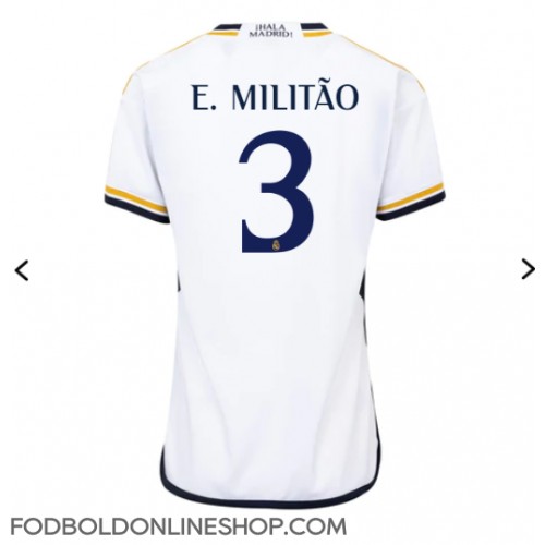 Real Madrid Eder Militao #3 Hjemmebanetrøje Dame 2023-24 Kortærmet